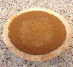 Thanksgiving Day Pumpkin Pie