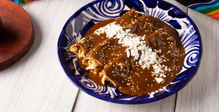 Mole Poblano Shredded Chicken Tacos