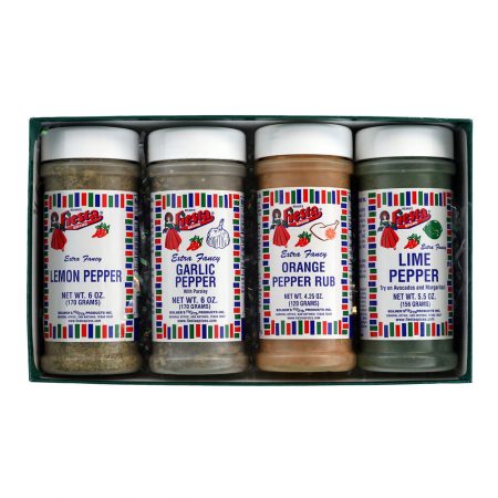Peppers Blend Gift Box there are four medium size jars in the box