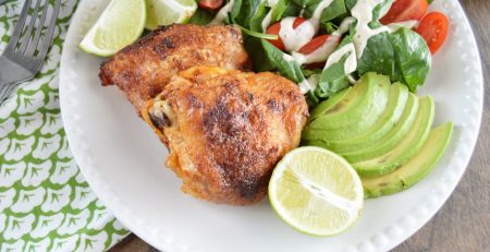 Pico de Gallo Crispy Chicken Thighs