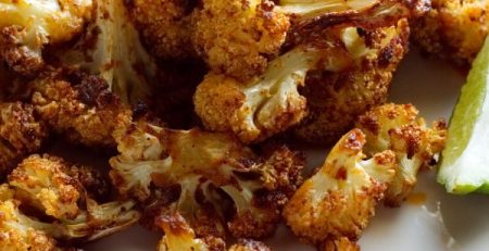 Roasted Cauliflower with Chili and Lime