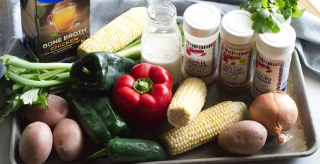Southwest Corn Chowder Ingredients