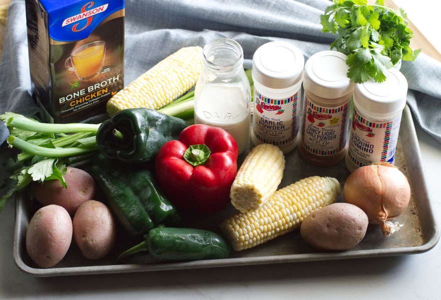 Southwest Corn Chowder Ingredients