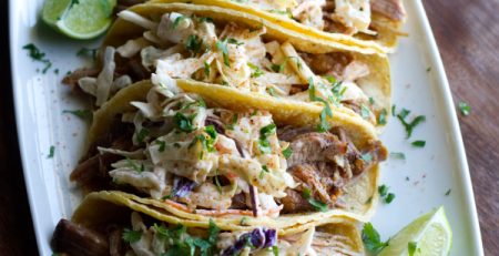 Slow Cooker Pulled Pork Tacos