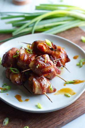 Orange Glazed Chicken Bacon Bites