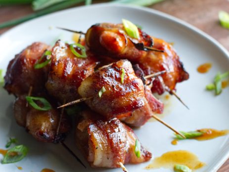 Orange Glazed Chicken Bacon Bites