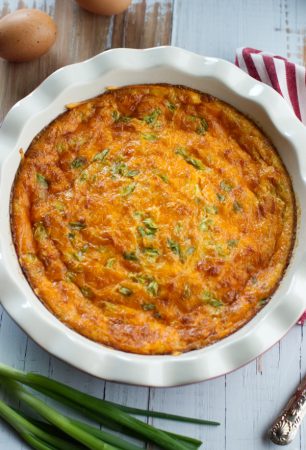 Cheesy Green Chili Brunch Bake