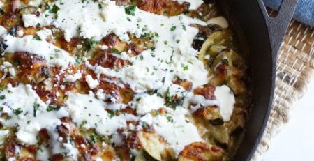 Zucchini Gratin with Poblanos