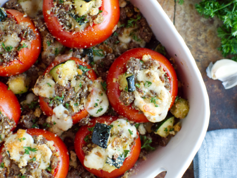 Cheesy Stuffed Tomatoes