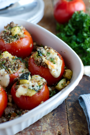 Cheesy Stuffed Tomatoes