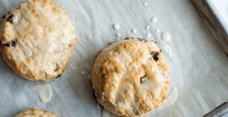 Orange Cherry Biscuits