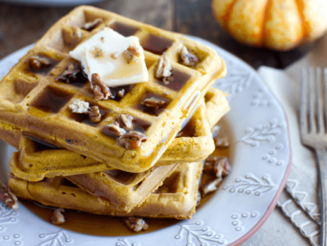 Pumpkin Pecan Waffles