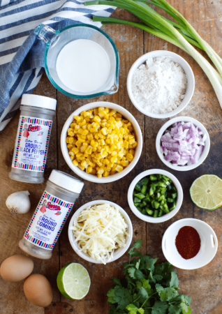 Jacked Up Corn & Poblano Fritters