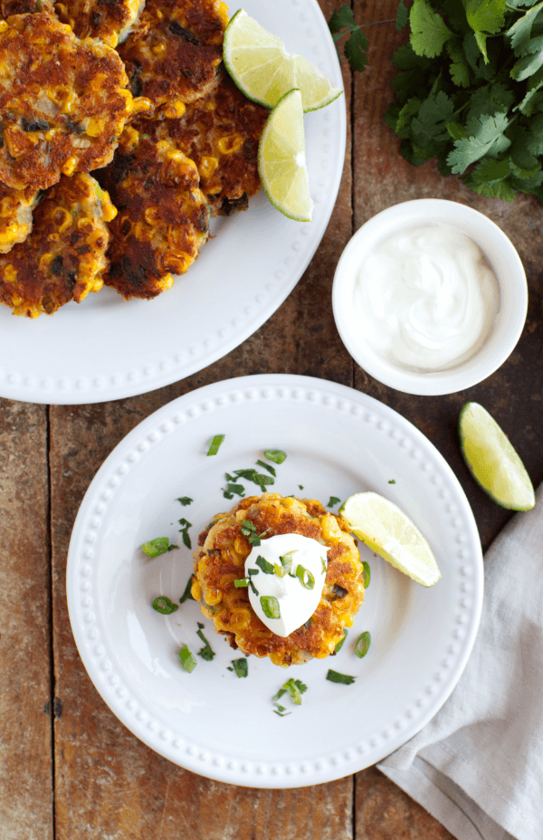 Jacked-Up Corn & Poblano Fritters | Fiesta Spices