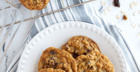 Cranberry Orange Pecan Oatmeal Cookies