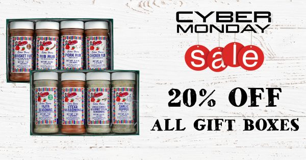 Cyber Monday 20% off all gift boxes