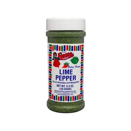 Picture of Lime Pepper seasoning in a medium size jar
