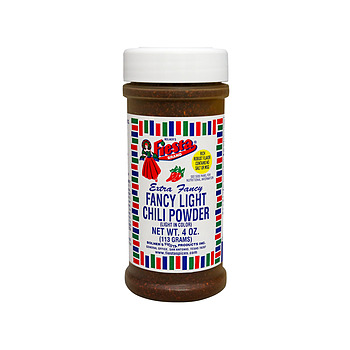 Medium size jar of Fancy Light Chili Powder 4 ounces