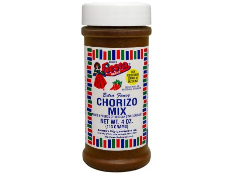 Medium size jar of Chorizo Mix four ounces