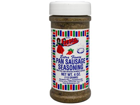 medium size jar of Pan Sausage Seasoning four ounces