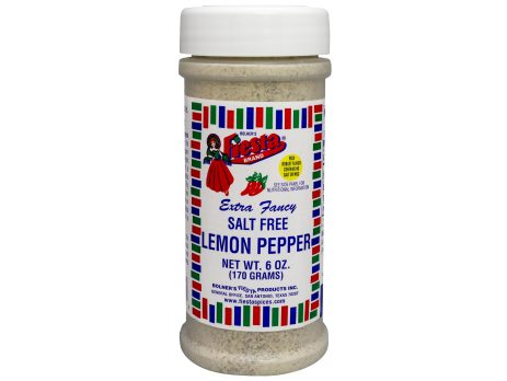 Medium size jar of Lemon Pepper Salt Free 6 ounces