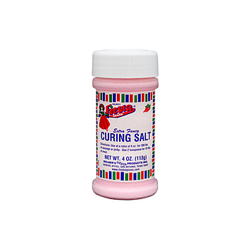 tiny sized jar of Curing Salt 4 ounces