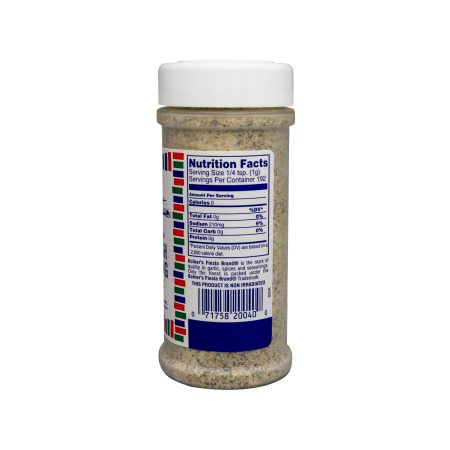 Medium size jar of Game Fish Seasoning 7 ounces side of jar