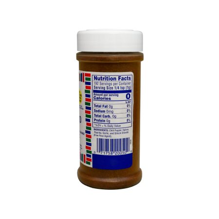 Medium size jar of Chorizo Mix four ounces side of jar