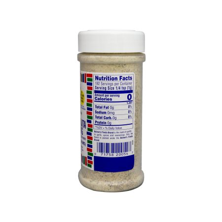 medium size jar of Fajita Seasoning, Chicken - Salt Free side of jar