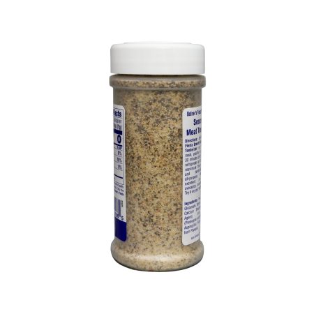 medium size jar of Seasoned Meat Tenderizer 7 ounces back of jar
