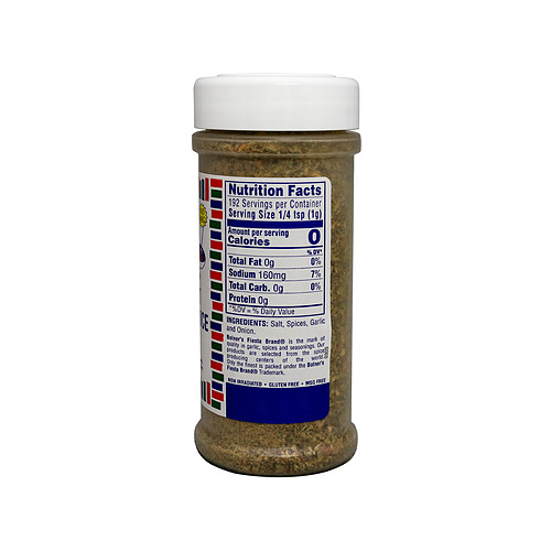 Picture of medium size jar of Fiesta Brand Gourmet Italian Choice seasoning; an incredible Italian herb blend.