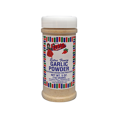 Garlic Powder in medium jar front of jar label