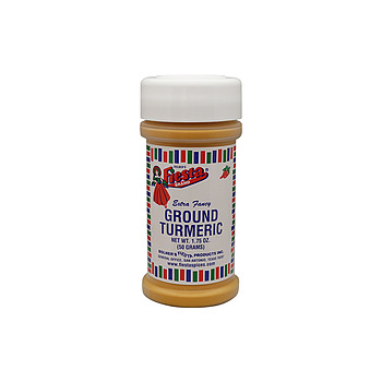 Ground Turmeric jar front of jar label