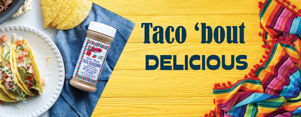 Taco Seasoning sample pack featured image at top of page